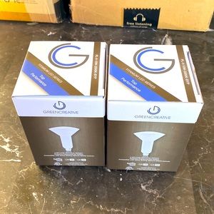 LOT OF 2 TW0 GREEN Creative Titanium LED Series PLS-V-GX23 6.5W-3500K-HYB NEW!!!